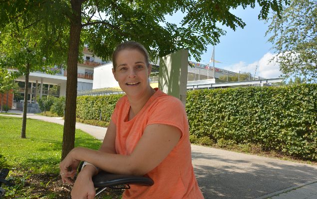 Kathi Polke beim FrameRunning-Training